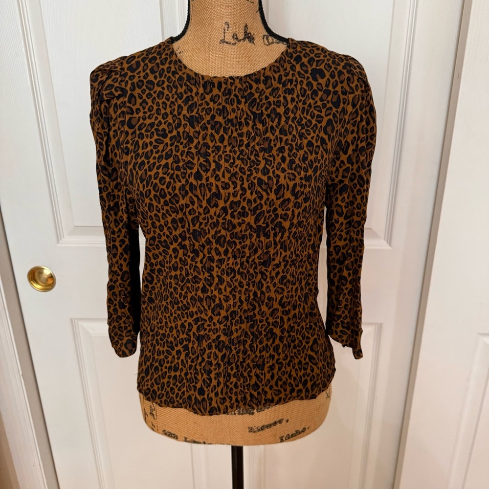 Leopard Print Women's Top Zara size s